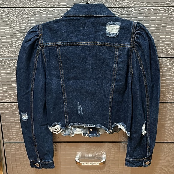 Jean Jacket With Rhinestones (M) - Picture 12 of 15